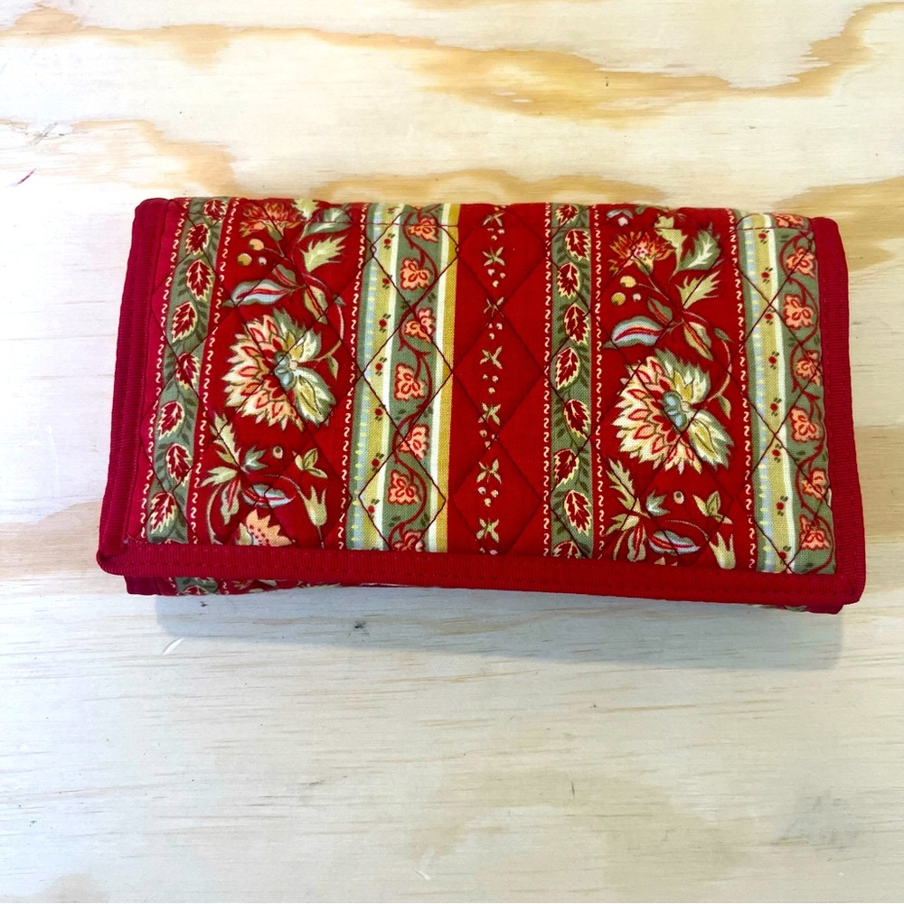 quilted wallet Red